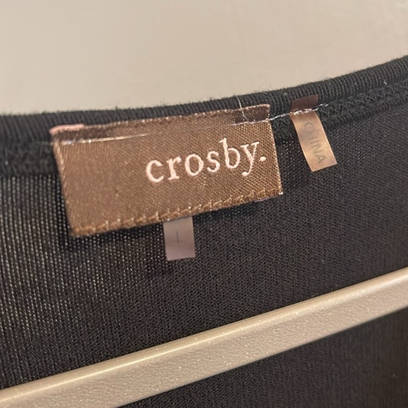 Crosby Black and‎ Gray Crew Neck Sweater Size L - Picture 5 of 6